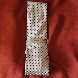 Geoffrey Beene Gray Polka Dot Tie